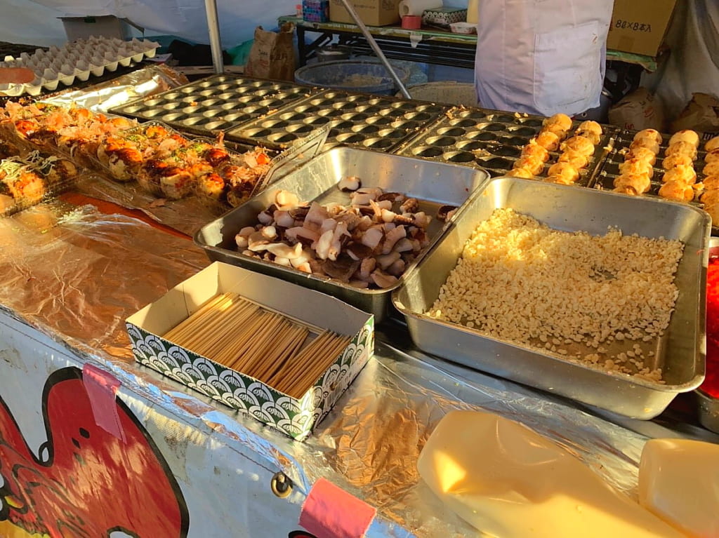 露店のたこ焼き屋さん