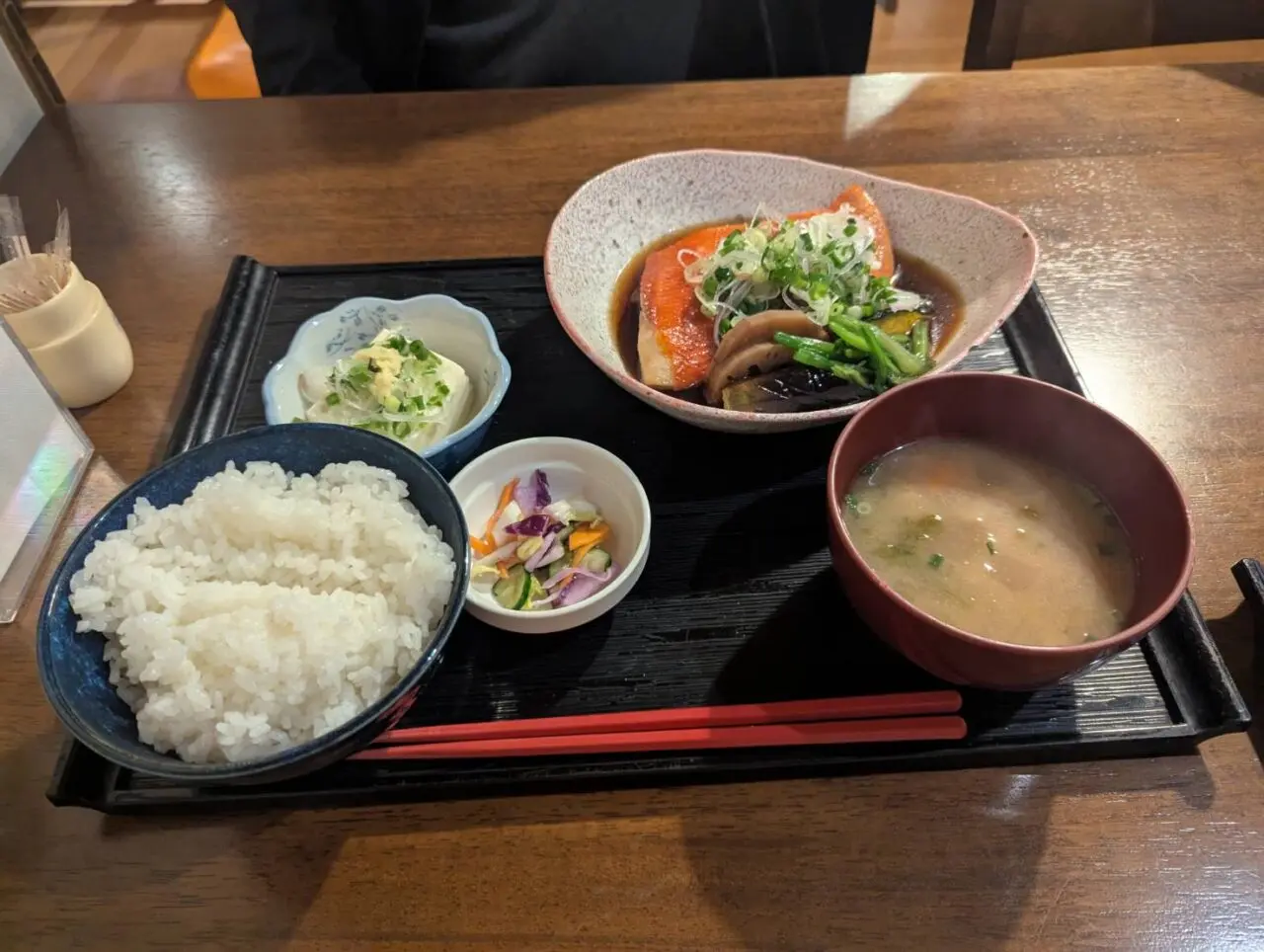 風流　金目鯛煮付け定食