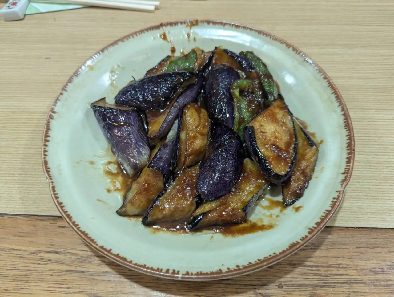 居酒屋あき　なすみそ炒め