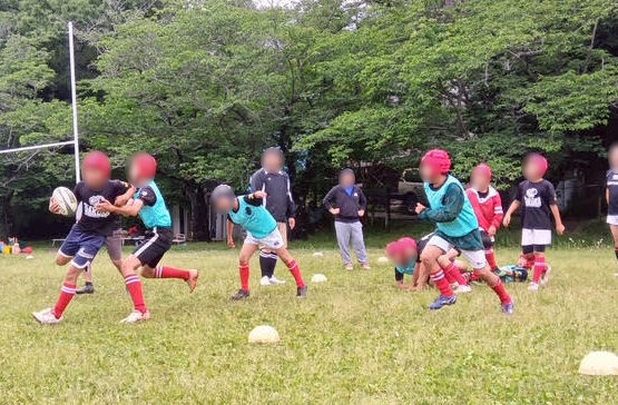 佐倉ラグビースクール　練習風景2