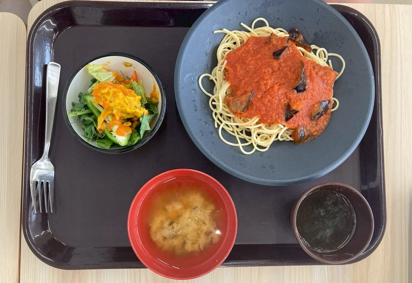 sakuraヘルシーテラス社員食堂 トマトと野菜のスパゲッティ