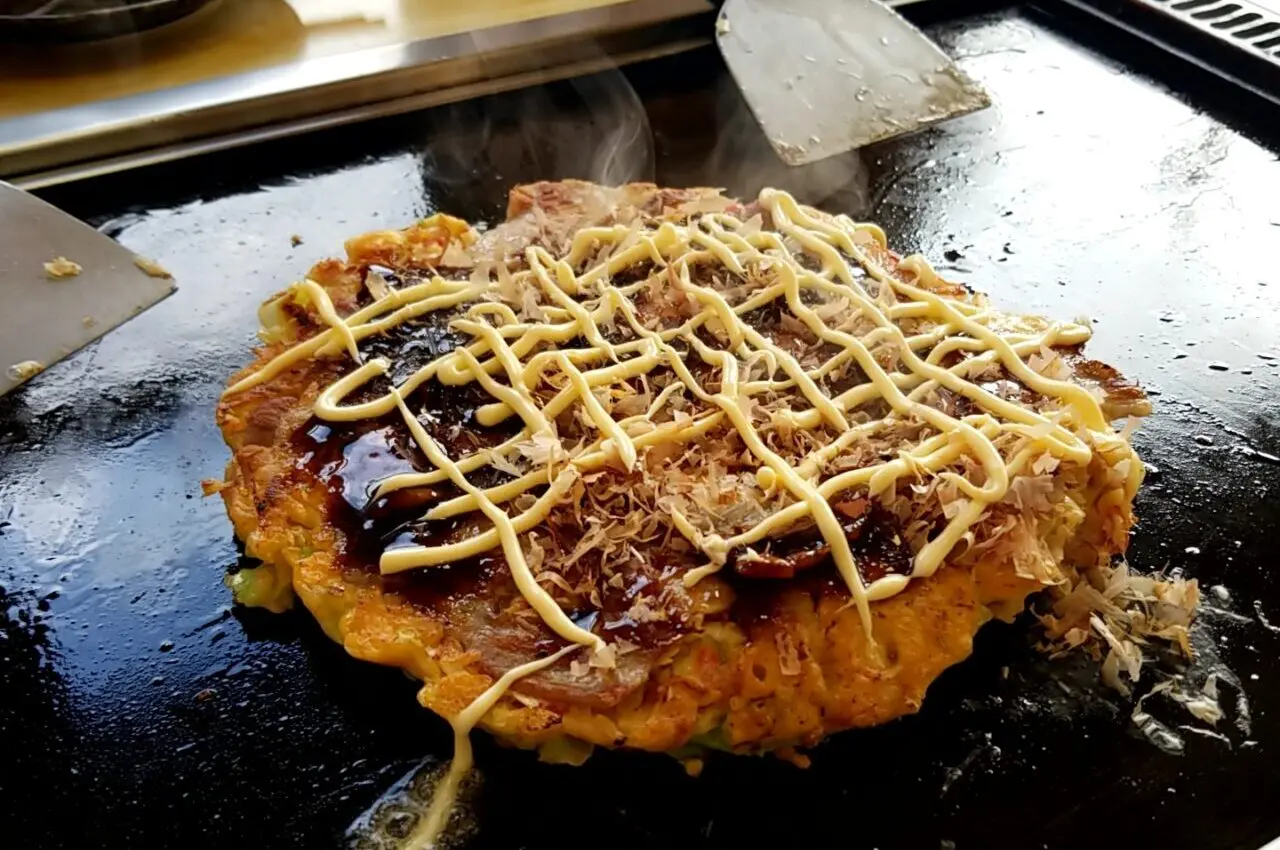 お好み焼き 醇 豚天できあがり