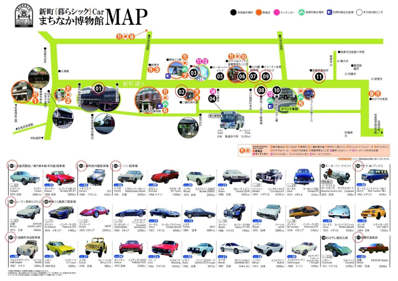 新町暮らしックCarまちなか博物館map