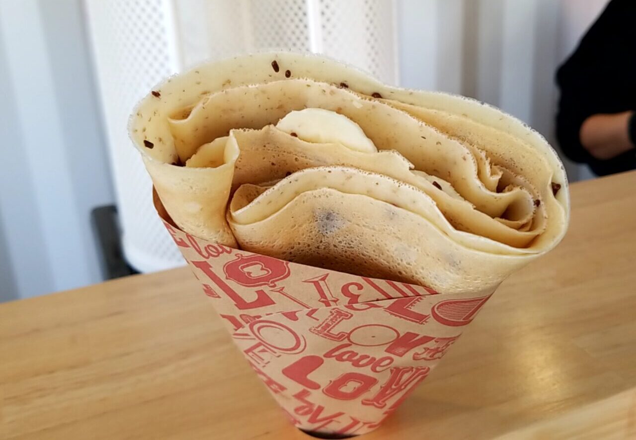 マルミカフェ チョコバナナホットクレープ