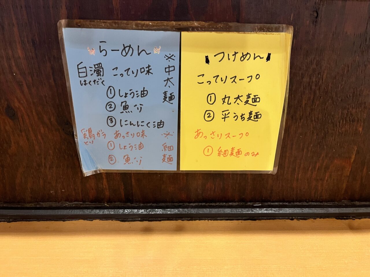 メニュー
