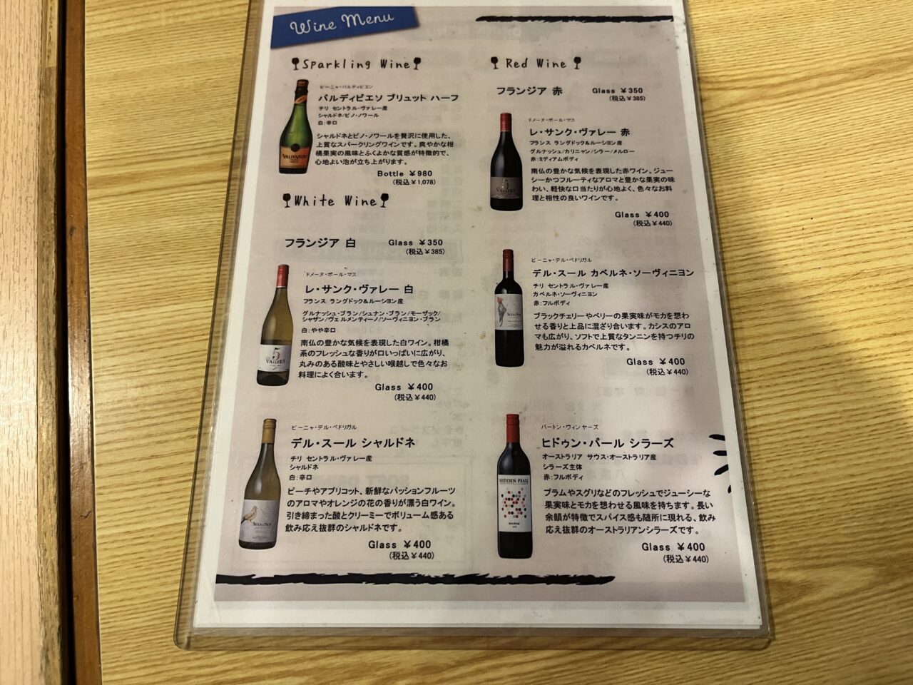 メニュー
